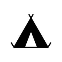 camping tent icon vector design template simple and clean