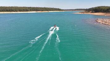 sports nautiques jet ski bateaux Lac Brockman perth Australie aérien 4k video