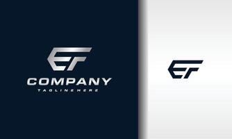 monogram letter EF logo vector