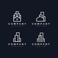 building house bundle logo vector