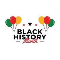 Black History Month Badge Design Collection vector