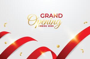 Grand Opening Background Design Template vector