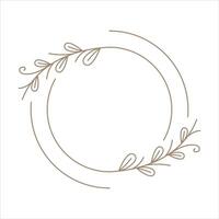 Leaf Wedding Ornament Design Element Collection vector