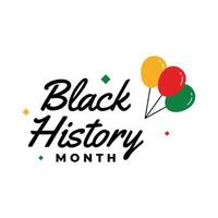 Black History Month Badge Design Collection vector