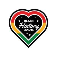 Black History Month Badge Design Collection vector