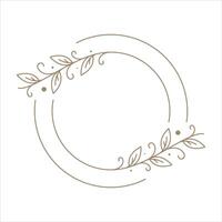 Leaf Wedding Ornament Design Element Collection vector