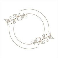 Leaf Wedding Ornament Design Element Collection vector