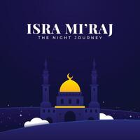 isra mi'raj diseño antecedentes modelo vector