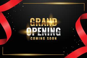 Grand Opening Background Design Template vector