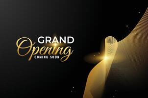 Grand Opening Background Design Template vector