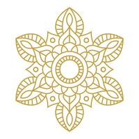 Mandala Wedding Ornament Gold Vector Design