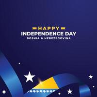 Bosnia independence day vector design template