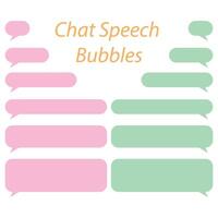 Vector set of chat speech bubbles template design