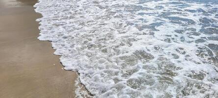 image of sea waves on the north coast of brazil in ubatuba itamambuca beach photo