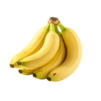 AI generated Bananas isolated on a transparent background. png