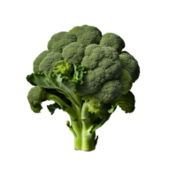 AI generated Broccolis isolated on a transparent background. png