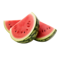 AI generated Watermelons isolated on a transparent background. png