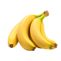 AI generated Bananas isolated on a transparent background. png