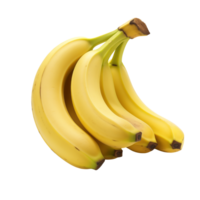 AI generated Bananas isolated on a transparent background. png