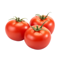AI generated Tomatoes isolated on a transparent background. png