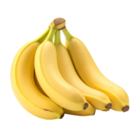 AI generated Bananas isolated on a transparent background. png