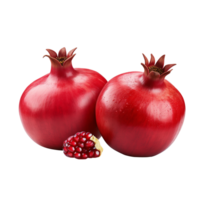 AI generated Pomegranates isolated on a transparent background. png