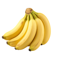 AI generated Bananas isolated on a transparent background. png