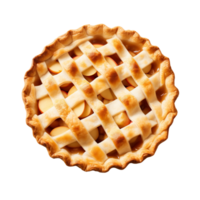 ai generiert Apfel Kuchen isoliert auf ein transparent Hintergrund. png