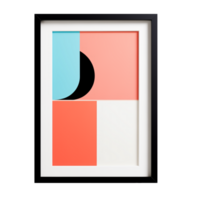 ai generiert Mauer Kunst. skandinavisch modern minimalistisch Stil. transparent Hintergrund, isoliert Bild. png