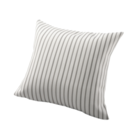 AI generated Cushion. Scandinavian modern minimalist style. Transparent background, isolated image. png