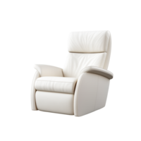 AI generated Recliner. Scandinavian modern minimalist style. Transparent background, isolated image. png