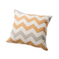 AI generated Cushion. Scandinavian modern minimalist style. Transparent background, isolated image. png