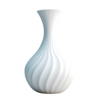 AI generated Vase. Scandinavian modern minimalist style. Transparent background, isolated image. png