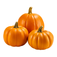 AI generated Pumpkins isolated on a transparent background. png