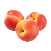 AI generated Peaches isolated on a transparent background. png