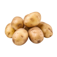 AI generated Potatoes isolated on a transparent background. png