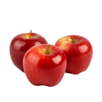 AI generated Apples isolated on a transparent background. png