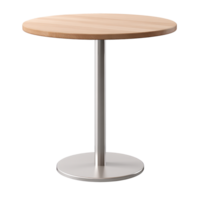 ai generato il giro bar tavolo. scandinavo moderno minimalista stile. trasparente sfondo, isolato Immagine. png