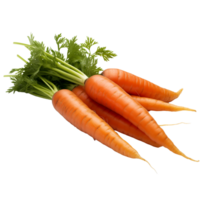 AI generated Carrots isolated on a transparent background. png