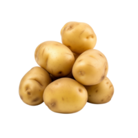 AI generated Potatoes isolated on a transparent background. png