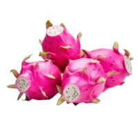 AI generated Dragonfruits isolated on a transparent background. png