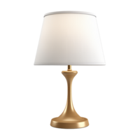 ai genererad tabell lampa. scandinavian modern minimalistisk stil. transparent bakgrund, isolerat bild. png