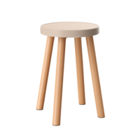 ai généré tabouret. scandinave moderne minimaliste style. transparent arrière-plan, isolé image. png