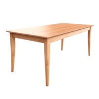 ai gerado mesa. escandinavo moderno minimalista estilo. transparente fundo, isolado imagem. png