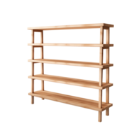 AI generated Wire Shelving. Scandinavian modern minimalist style. Transparent background, isolated image. png