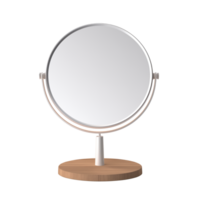 AI generated Vanity Mirror. Scandinavian modern minimalist style. Transparent background, isolated image. png