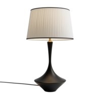 ai genererad tabell lampa. scandinavian modern minimalistisk stil. transparent bakgrund, isolerat bild. png