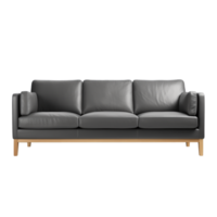 ai gerado sofá. escandinavo moderno minimalista estilo. transparente fundo, isolado imagem. png
