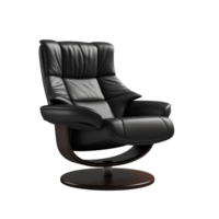 AI generated Swivel Recliner. Scandinavian modern minimalist style. Transparent background, isolated image. png