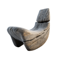 ai généré Roche chaise. transparent arrière-plan, isolé image. png